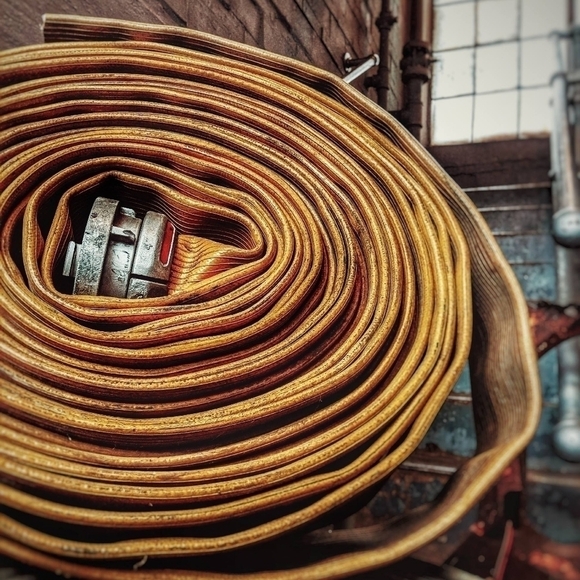 Firehose belt with solid brass buckle and keeper - Picture 12 of 15